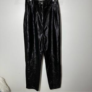 Top shop Faux Leather Black High Rise Pants US 2
